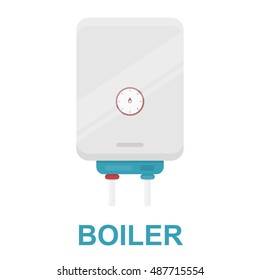 Boiler icon cartoon. One icon of a large plumbing cartoon.