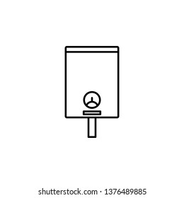 boiler icon. Element of plumbering icon. Thin line icon for website design and development, app development. Premium icon