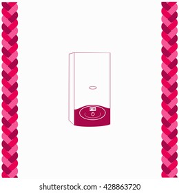 Boiler icon Flat Design. Isolated Illustration.