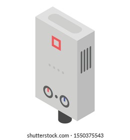 Boiler icon. Isometric of boiler vector icon for web design isolated on white background