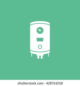 Boiler Icon On Green Background