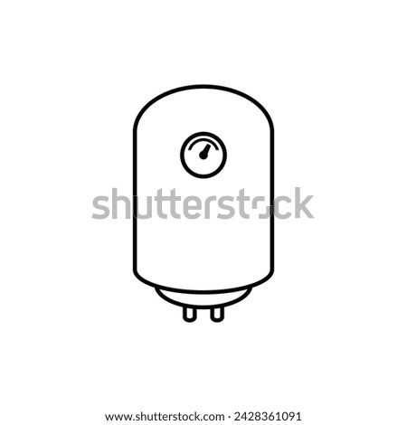 Boiler icon on white background. Vector illustration.