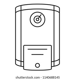 Boiler icon. Outline illustration of boiler vector icon for web design isolated on white background