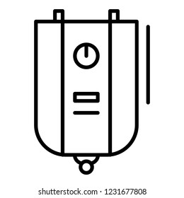 Boiler icon. Outline boiler vector icon for web design isolated on white background