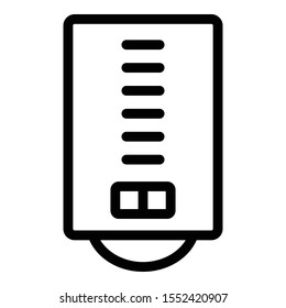 Boiler icon. Outline boiler vector icon for web design isolated on white background