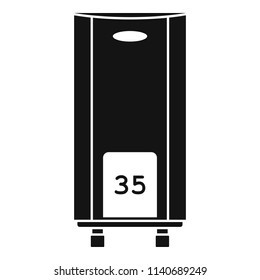 Boiler icon. Simple illustration of boiler vector icon for web design isolated on white background