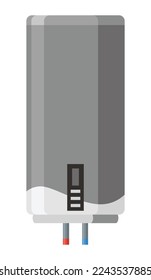 Boiler icon. Symbol of heating equipment. Vector water heater in flat style. Efficient house concept