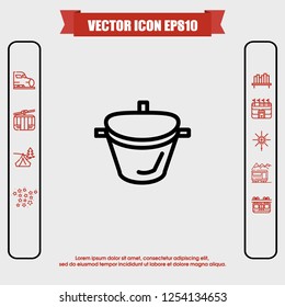Boiler icon vector