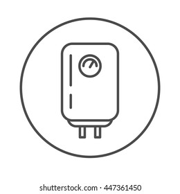 boiler linear icon. Water heater lamp , thin line design