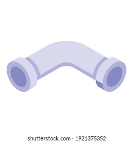 Boiler pipe icon. Isometric of boiler pipe vector icon for web design isolated on white background