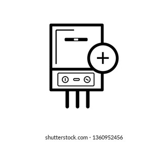 Boiler Repairs And Servicing icon. Eps 10 - vector