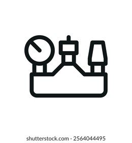 Boiler safety group isolated icon, boiler safety groups vector symbol with editable stroke