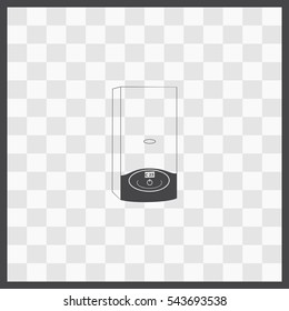 Boiler vector icon. Isolated illustration. Business picture.