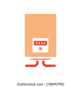 diseño del logotipo del icono del vector de caldera