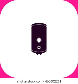 Boiler vector icon on white background.
