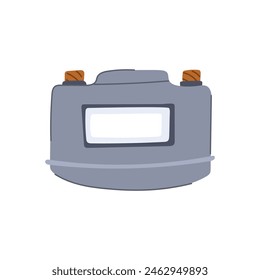 boiler water gas meter cartoon. hvac technician, bill pipeline, system use boiler water gas meter sign. isolated symbol vector illustration