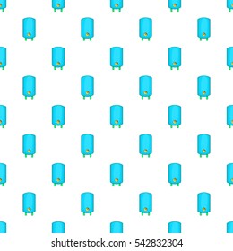 Boiler or water heater pattern. Cartoon illustration of boiler or water heater vector pattern for web