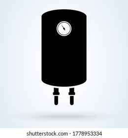 Boiler water heater. vector Simple modern icon design illustration.