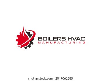 Boilers hvac business logo for appeal to high end residential customers and commercial customers that shows the customer elite