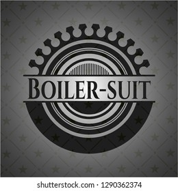 Boiler-suit dark emblem. Retro
