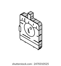 boiling beer production isometric icon vector. boiling beer production sign. isolated symbol illustration