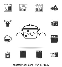boiling clothes icon. Detailed set of laundry icons. Premium quality graphic design. One of the collection icons for websites, web design, mobile app on white background