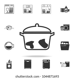 boiling clothes icon. Detailed set of laundry icons. Premium quality graphic design. One of the collection icons for websites, web design, mobile app on white background