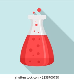 Boiling flask icon. Flat illustration of boiling flask vector icon for web design
