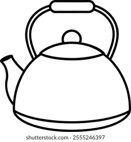 boiling kettle handdrawn clipart vector art