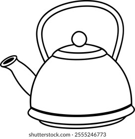 boiling kettle handdrawn clipart vector art