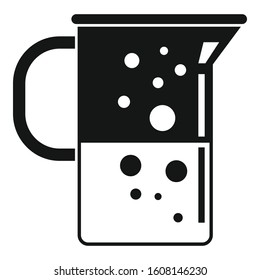 Boiling lab jug icon. Simple illustration of boiling lab jug vector icon for web design isolated on white background