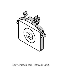 boiling peas isometric icon vector. boiling peas sign. isolated symbol illustration