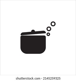 boiling pot icon vector illustration symbol