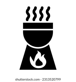 Boiling Vector Glyph Icon For Personal And Commercial Use.
