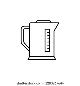 boiling vessel, electric appliance, tea kettle icon. Element of kitchen utensils icon for mobile concept and web apps. Detailed boiling vessel, electric appliance, tea kettle icon