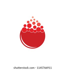 boiling water gradient bubble symbol vector