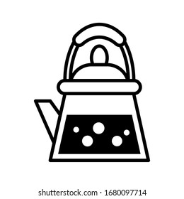 Boiling water icon vector sign and symbols