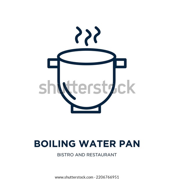 Boiling Water Pan Icon Bistro Restaurant Stock Vector (Royalty Free ...