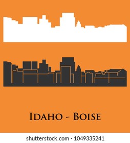 Boise Idaho City Silhouette Stock Vector (Royalty Free) 1049335241 ...