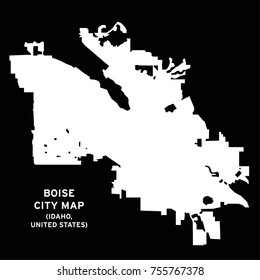 Boise, Idaho, USA city map vector