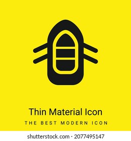 Boiting minimal bright yellow material icon