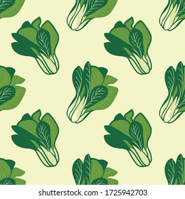 bok choy cabbage, petiole cabbage, healthy tasty healthy product vegetarian food, rich in vitamins, vector illustration doodle graphics
