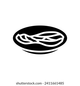 bok choy chinese cuisine glyph icon vector. bok choy chinese cuisine sign. isolated symbol illustration