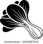 The bok choy icon isolated on white background