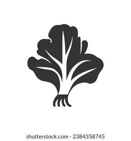 Bok Choy Icon on White Background - Simple Vector Illustration