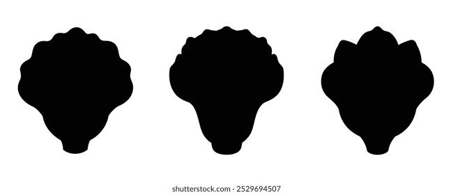 bok choy Silhouette Bundle vector illustration