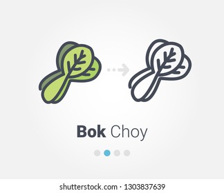 Bok choy vector icon