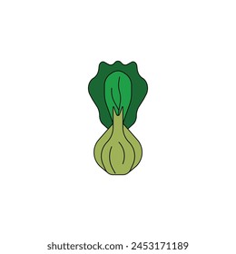 bok choy vector type icon