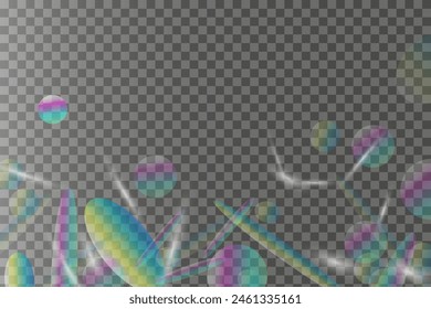 Boke on a transparent background vector illustration of glitter