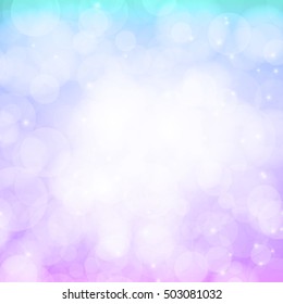Bokeh abstract background with blur effects, vector illustration